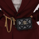 Chanel 2021 Lambskin Enamel Belt Bag