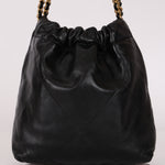 Chanel Mini 22 Bag Black Shiny Calfskin AGHW