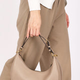 Fendi Small Fendigraphy Hobo Grey Calfskin
