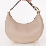 Fendi Small Fendigraphy Hobo Grey Calfskin