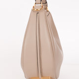 Fendi Small Fendigraphy Hobo Grey Calfskin