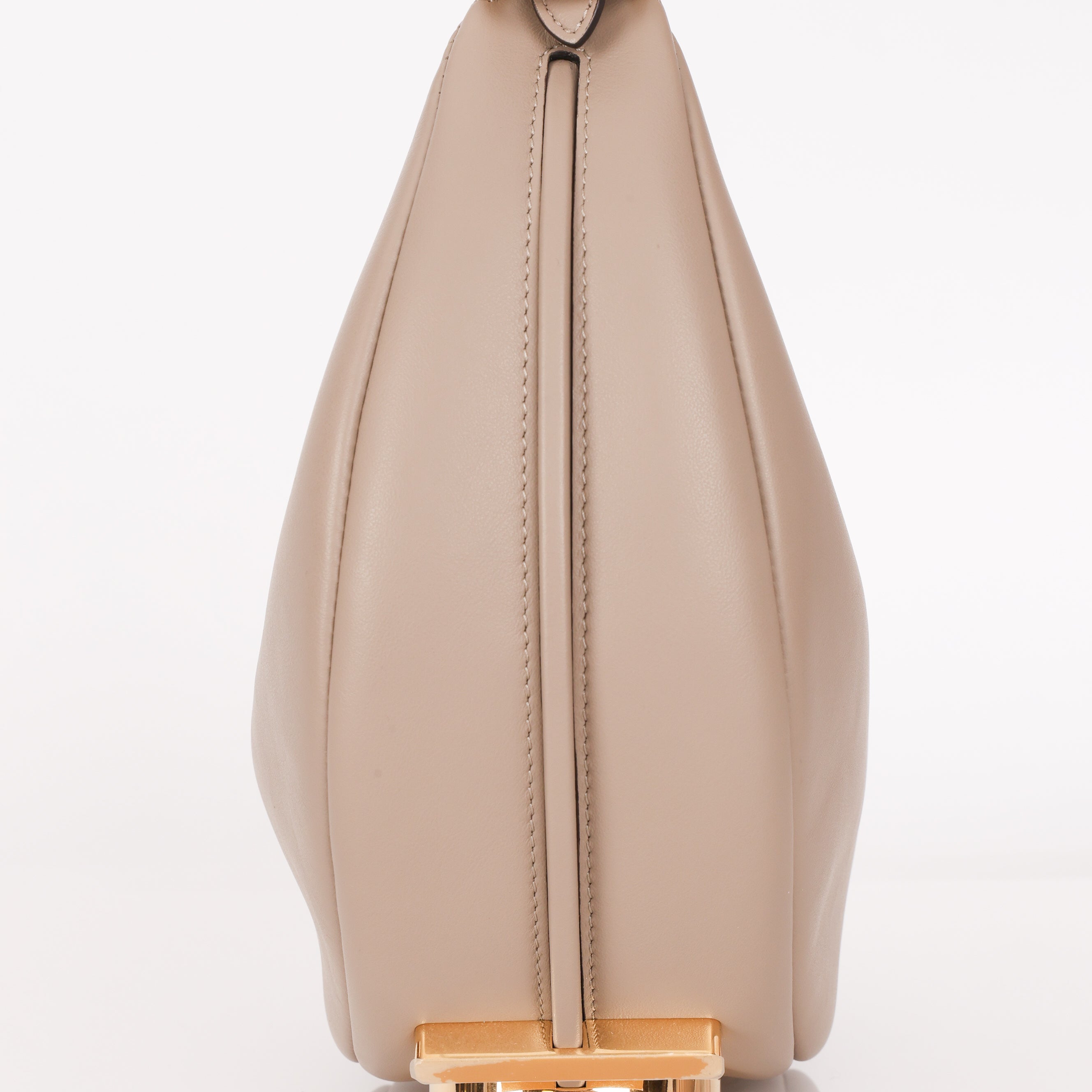 Fendi Small Fendigraphy Hobo Grey Calfskin