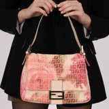 Fendi Pink Tie Dye Zucchino Mama Baguette Bag GHW