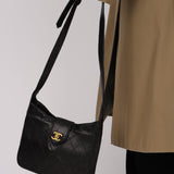 Chanel 1987 Quilted Calfskin Hobo with Pouch