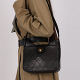 Chanel 1987 Quilted Calfskin Hobo with Pouch