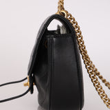 Chanel Half Moon Top Handle Flap Black Calfskin 2018 AGHW