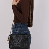 Chanel 1994 Vintage Caviar Triple Timeless Camera Bag