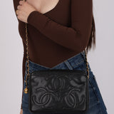 Chanel 1994 Vintage Caviar Triple Timeless Camera Bag