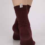 Limited Edition FashioNica Dark Cherry Crew Socks