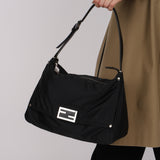 Fendi Black Micro Zucchino XL Zip Mamma Forever