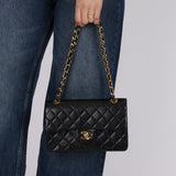 Chanel 1986 Lambskin Classic Small Double Flap