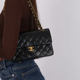 Chanel 1986 Lambskin Classic Small Double Flap