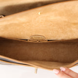 Rare Chanel 17B Black Calfskin Wild Stitch Double Flap