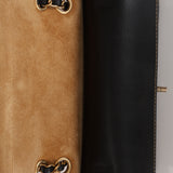 Rare Chanel 17B Black Calfskin Wild Stitch Double Flap