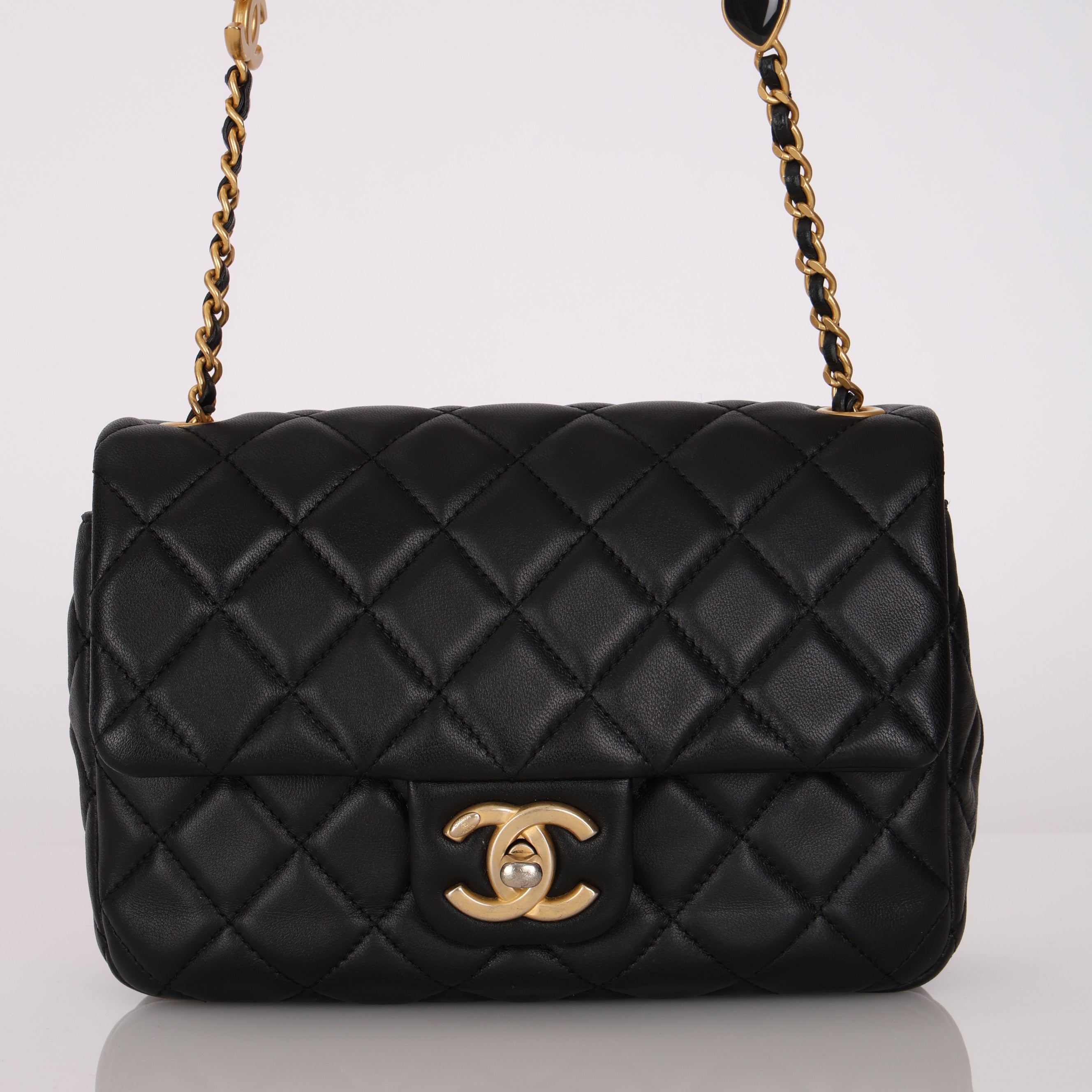 Chanel 2023 Coco Chain Lambskin Square Flap Bag