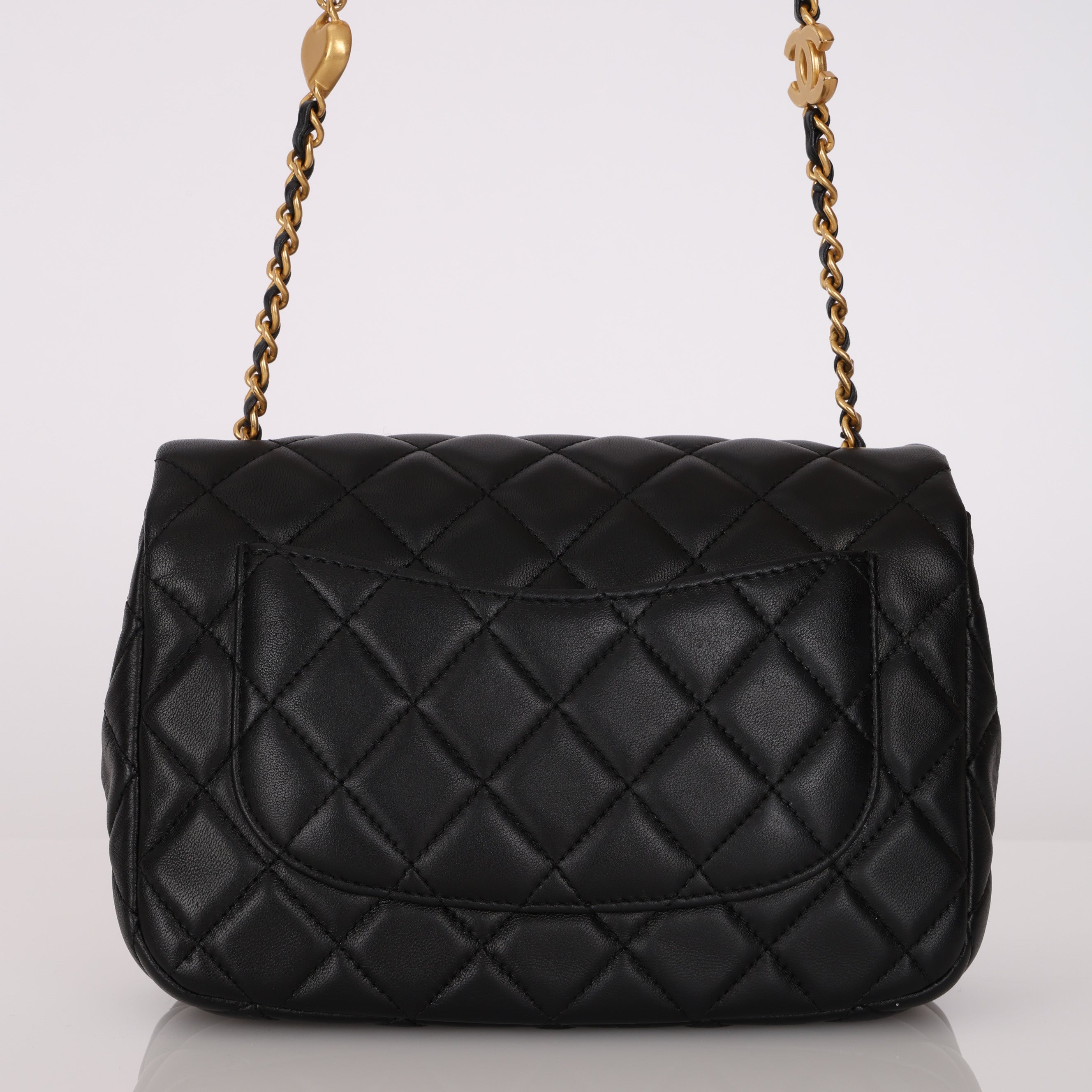 Chanel 2023 Coco Chain Lambskin Square Flap Bag