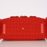 Chanel Medium Giant Logo Shopping Tote Red Tweed 2019 GHW