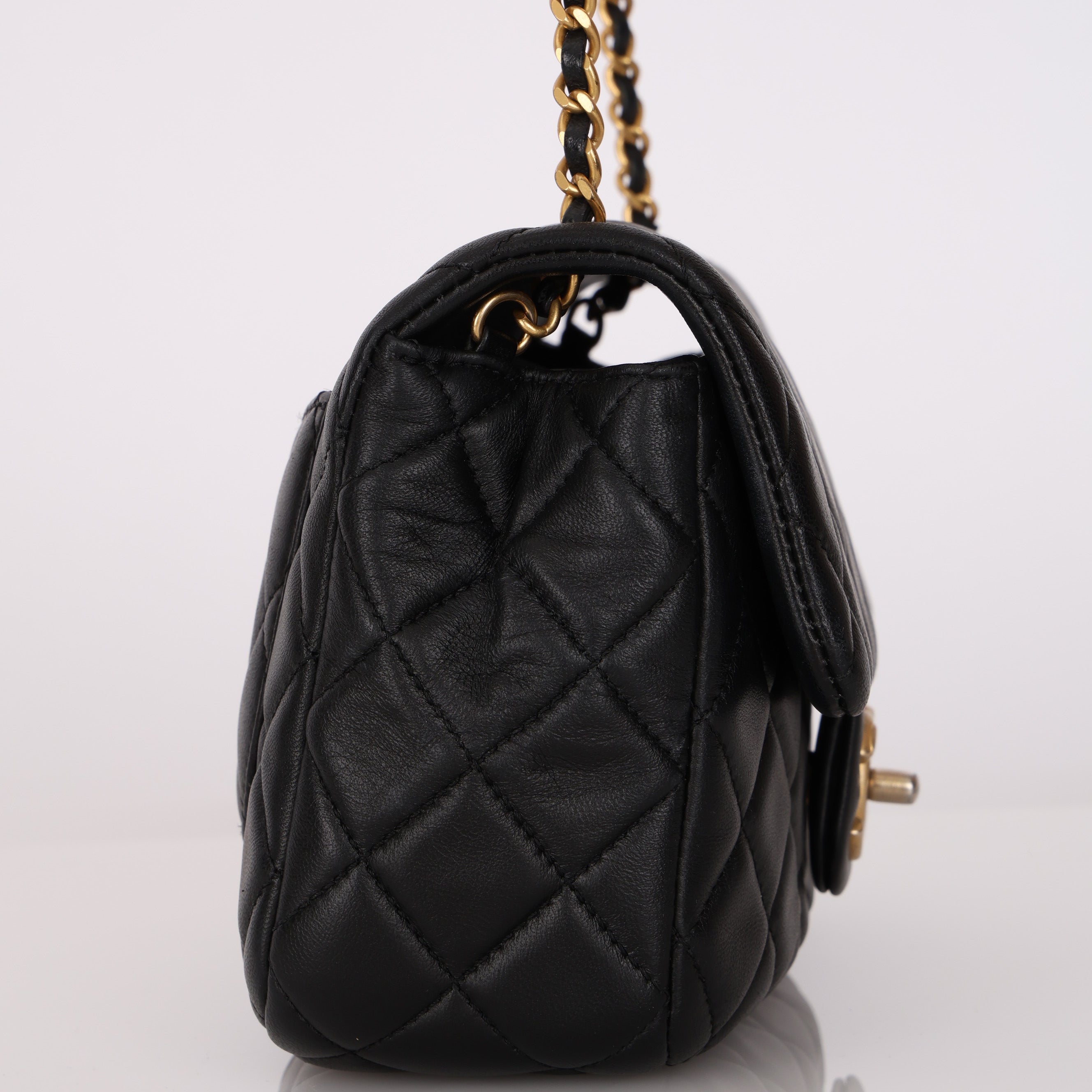 Chanel 2023 Coco Chain Lambskin Square Flap Bag