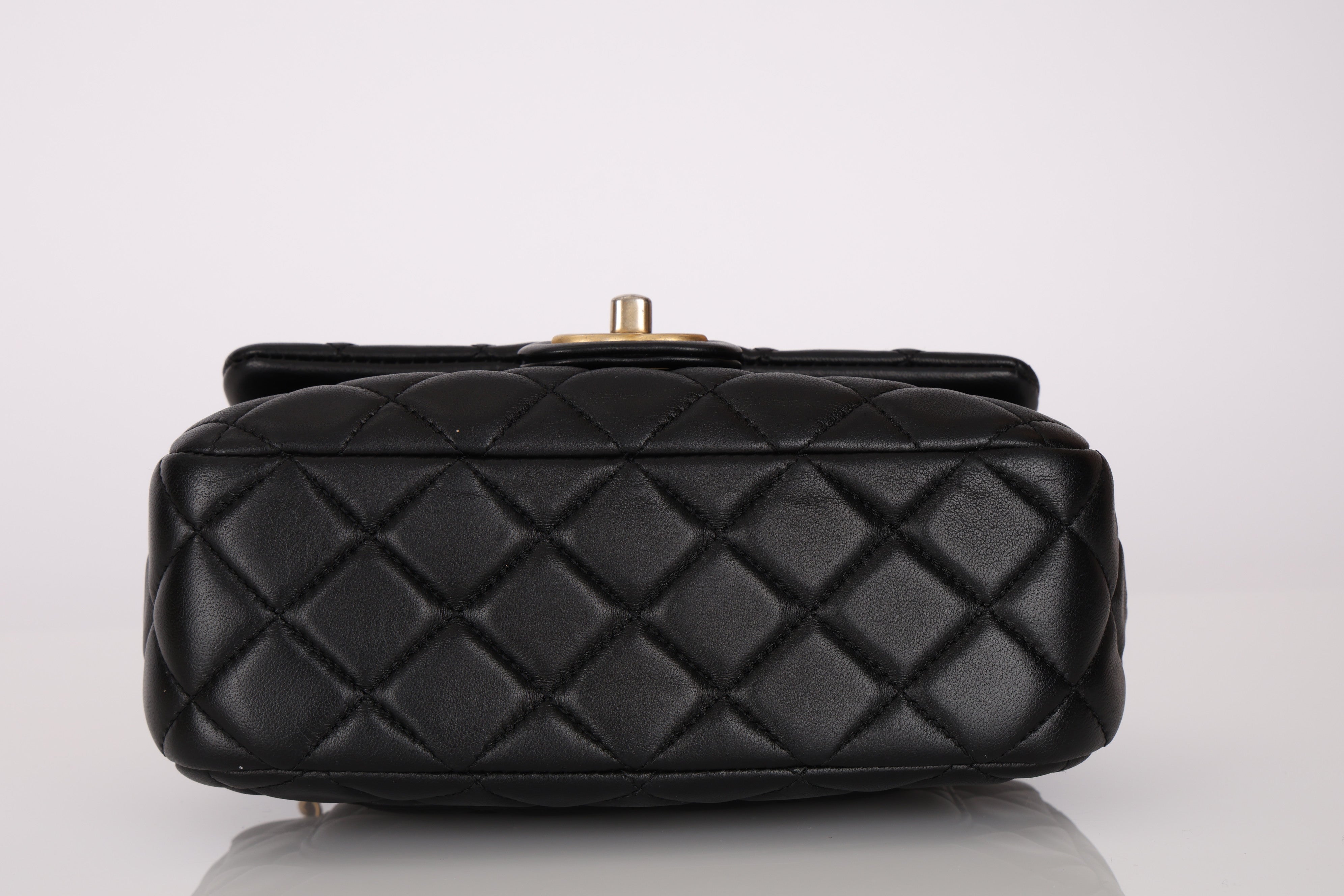 Chanel 2023 Coco Chain Lambskin Square Flap Bag