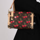 Limited Edition Louis Vuitton x Takashi Murakami 2025 Cerises Side Trunk MM