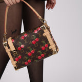 Limited Edition Louis Vuitton x Takashi Murakami 2025 Cerises Side Trunk MM