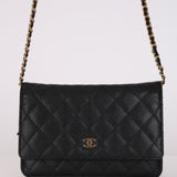 Chanel 2016 Caviar Wallet on Chain