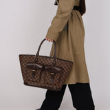 Louis Vuitton Damier Ebene Manosque Bag and Louis Vuitton Mini Bag