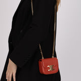 Celine Red Canyon Teen Triomphe Victoire Chain Bag