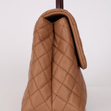 Limited Edition Chanel 2018 Medium Caviar Lizard Coco Handle Bag