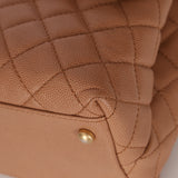 Limited Edition Chanel 2018 Medium Caviar Lizard Coco Handle Bag