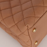 Limited Edition Chanel 2018 Medium Caviar Lizard Coco Handle Bag