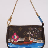 Limited Edition Louis Vuitton 2019 Christmas Vivienne Mini Monogram Pochette