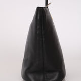 Celine Gold Ring Bucket Bag Black Calfskin 1990s