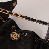 Chanel 2025 Shiny Crumpled Calfskin Small 25 Mixed Hardware