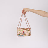 Chanel 2017 Satin Pink Paris Cuba Cigare Mini Square Flap Bag