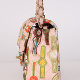 Chanel 2017 Satin Pink Paris Cuba Cigare Mini Square Flap Bag