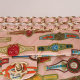 Chanel 2017 Satin Pink Paris Cuba Cigare Mini Square Flap Bag