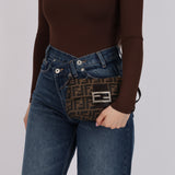 Fendi Zucca Mama Mini Baguette Bag