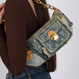 Limited Edition Louis Vuitton Monogram Denim Patchwork Pouchy
