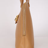 Chanel 1993 Caviar Beige Coco Mark Zip Tote 24K GP