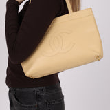 Chanel 2005 Light Butter Yellow Caviar Timeless Tote 24K GP