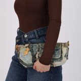 Limited Edition Louis Vuitton Monogram Denim Patchwork Pouchy