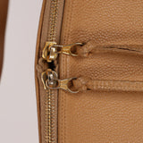 Chanel 1993 Caviar Beige Coco Mark Zip Tote 24K GP