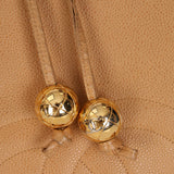 Chanel 1993 Caviar Beige Coco Mark Zip Tote 24K GP