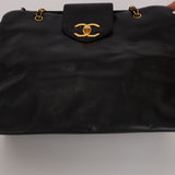 Rare Chanel 1996 Caviar Supermodel Tote Bag 24K GP