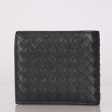 Bottega Veneta Black Intrecciato Bifold Wallet