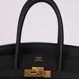 Hermes 2003 Noir Togo Birkin 35 Retourne GHW