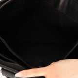 Vintage Bottega Veneta Black Intrecciato Milano Sac De Document
