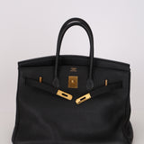 Hermes 2003 Noir Togo Birkin 35 Retourne GHW