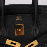 Hermes 2003 Noir Togo Birkin 35 Retourne GHW
